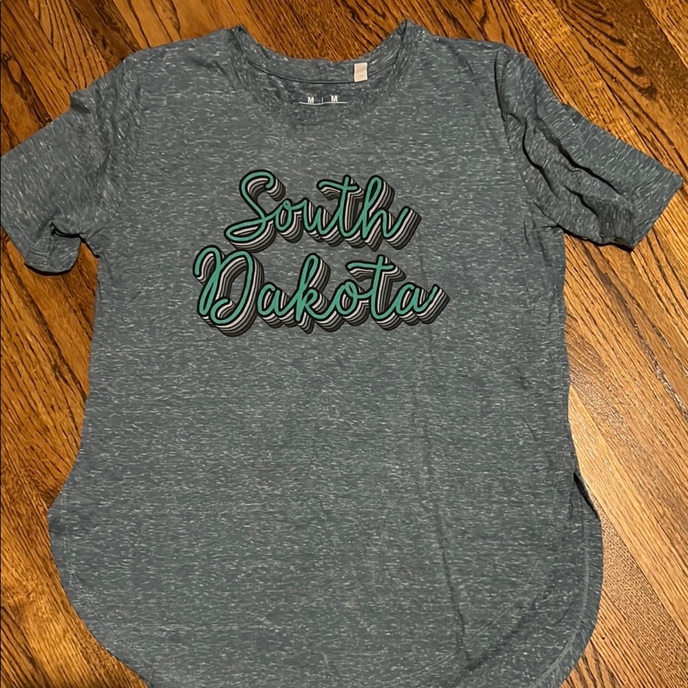 Gray South Dakota Graphic T-Shirt